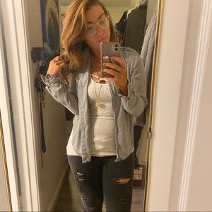 Grey boyfriend shirt